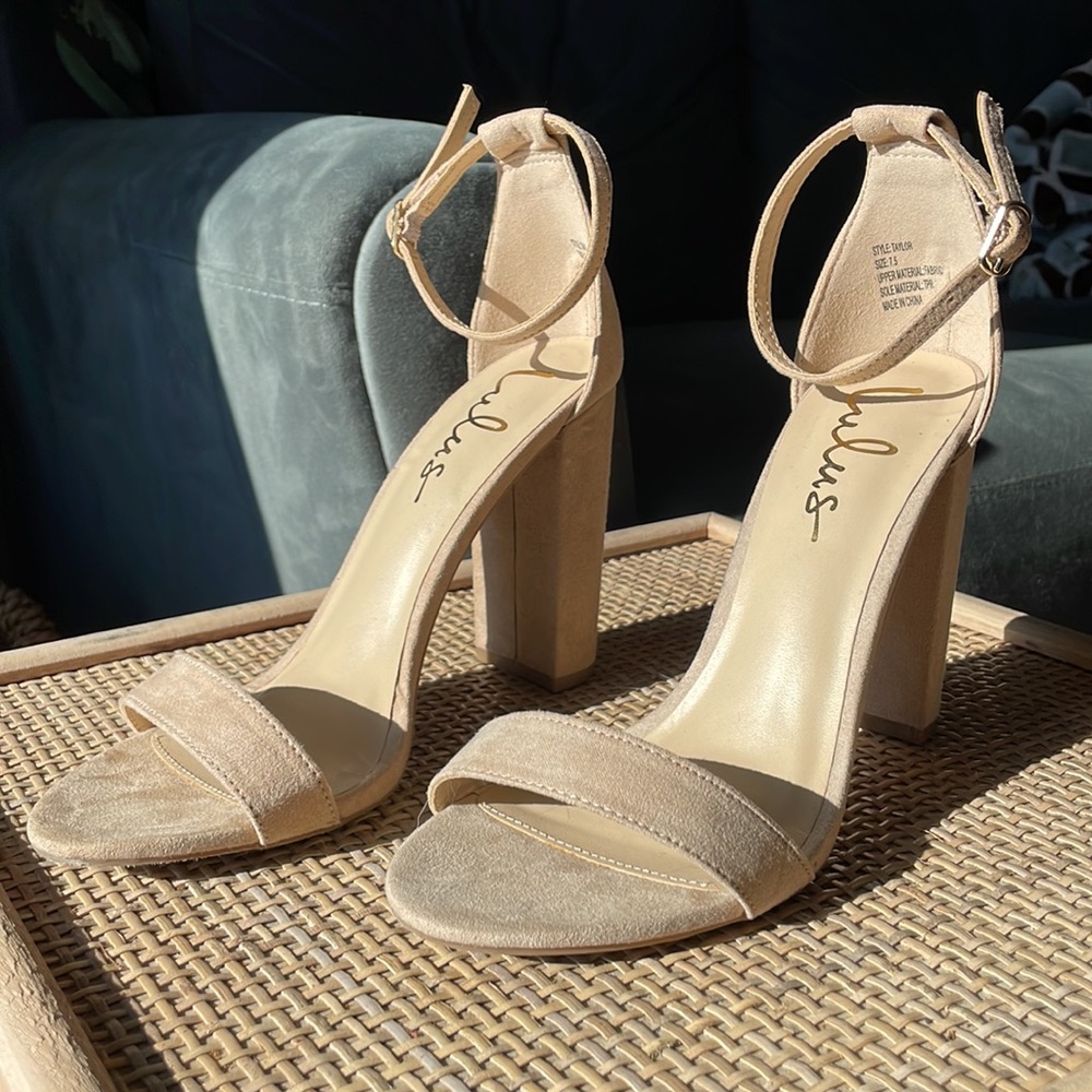 Lulus Nude Heels